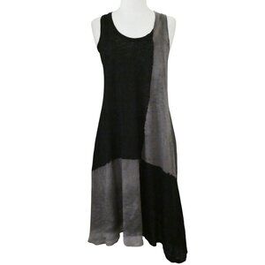 GILDA MIDANI flared tank dress sz M colorblock